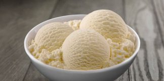 Helado de vainilla Helado de vainilla