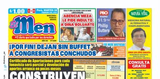 Portada impresa – Diario El Men 28-02-2023