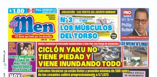 Portada impresa – Diario El Men 11-03-2023