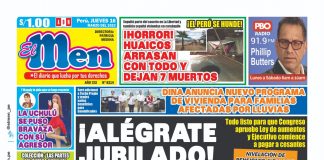 Portada impresa – Diario El Men (16/03/2023) Portada impresa – Diario El Men 16-03-2023