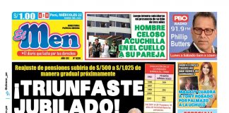 Portada impresa – Diario El Men 22-03-2023