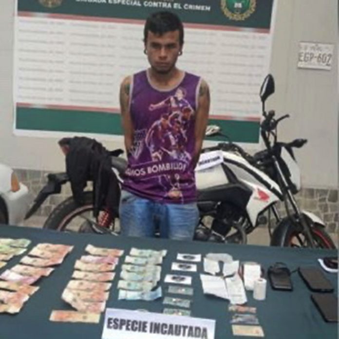 Cae hombre acusado de extorsionar a comerciantes bajo la modalidad 'gota a gota'