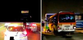 Chofer de cúster atropella y mata a hombre en la Panamericana Norte