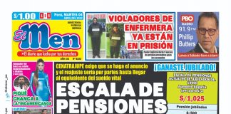 Portada impresa – Diario El Men 04-04-2023