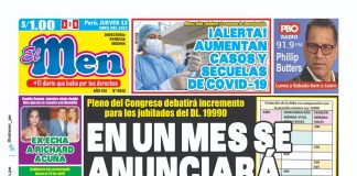Portada impresa – Diario El Men 13-04-2023