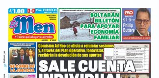 Portada impresa – Diario El Men 21-04-2023