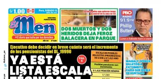 Portada impresa – El Men 01-04-2023