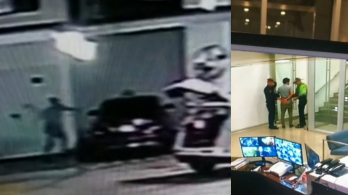 Abogado es detenido por vandalizar camioneta y disparar contra depa de vecino