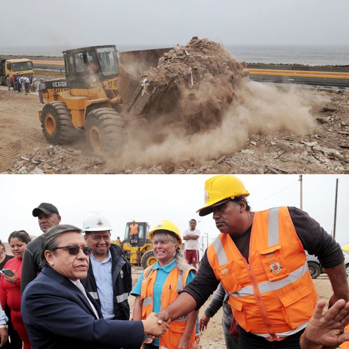 Eliminan más de 1700 toneladas de basura y desmonte en la Costa Verde Callao