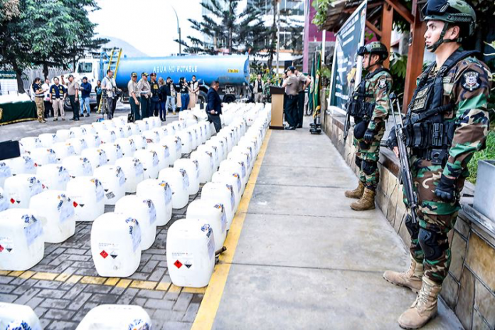 PNP incauta más de 10 toneladas de insumos químicos