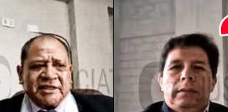 Pedro Castillo y su abogado José Luis Peña Julca