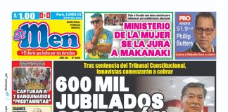 Portada impresa – Diario El Men 01-05-2023