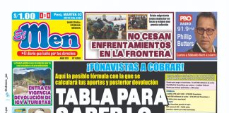 Portada impresa – Diario El Men (02/05/2023) Portada impresa – Diario El Men 02-05-2023