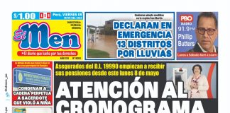 Portada impresa – Diario El Men 05-05-2023