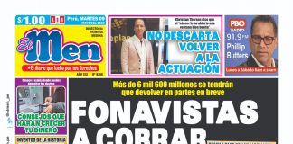 Portada impresa – Diario El Men 09-05-2023