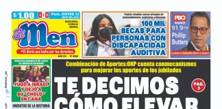 Portada impresa – Diario El Men (11/05/2023) Portada impresa – Diario El Men 11-05-2023