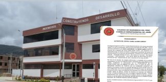 Colegio de Ingenieros de Junín por la nueva carretera central