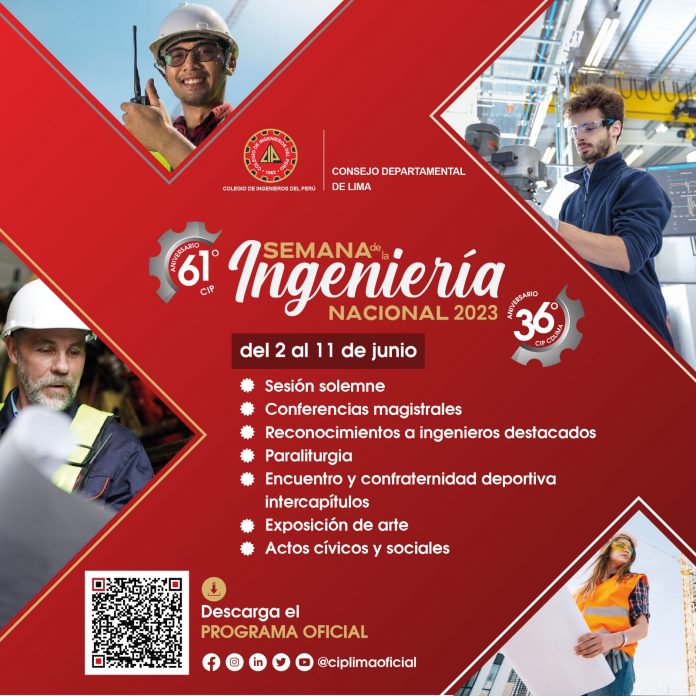 Colegio de Ingenieros del Perú celebra la Semana de la Ingeniería Nacional 2023