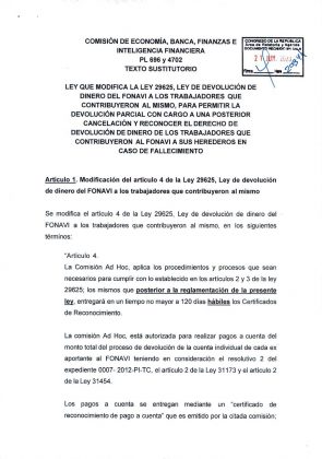 Comisi&oacute;n de econom&iacute;a, banca, finanzas e inteligencia financiera PL696 y 4702 Texto sustitutorio-1