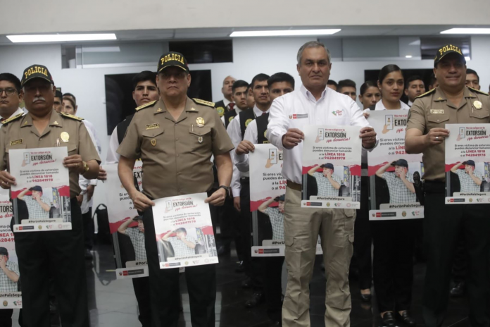 Mininter y PNP lanzan campaña “Yo no caigo en la extorsión, yo denuncio”