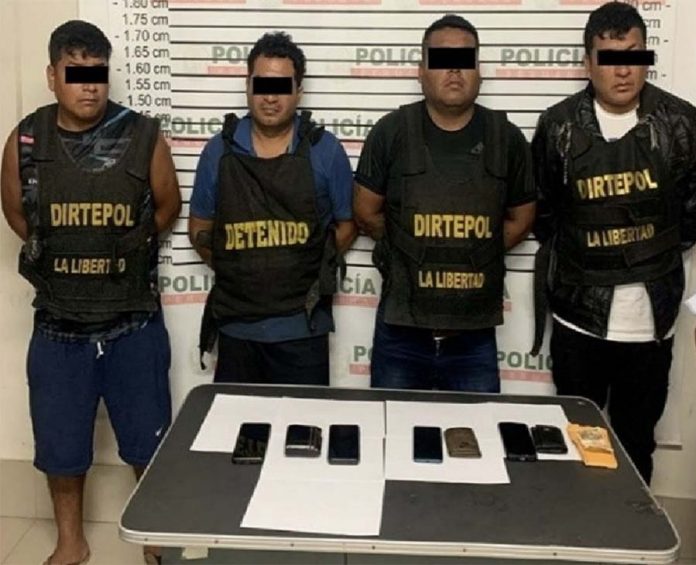 PNP captura a seis presuntos extorsionadores en Trujillo y Virú