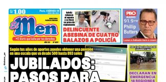Portada impresa – Diario El Men 09-06-2023