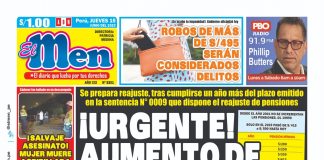 Portada impresa – Diario El Men 15-06-2023