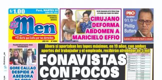 Portada impresa – Diario El Men 20-06-2023