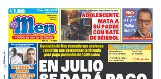 Portada impresa – Diario El Men 22-06-2023