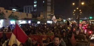 Protestaron contra el Congreso y Dina Boluarte