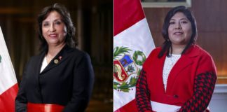Dina Boluarte y Betssy Chávez