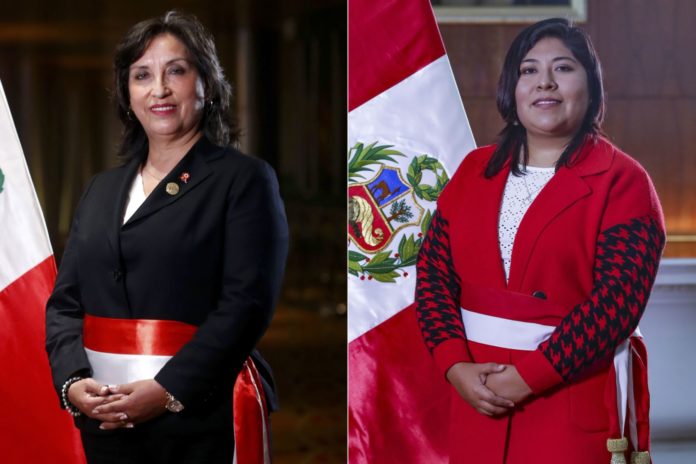 Dina Boluarte y Betssy Chávez