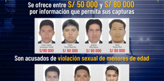 Incluyen a 7 violadores de menores en Programa de Recompensas