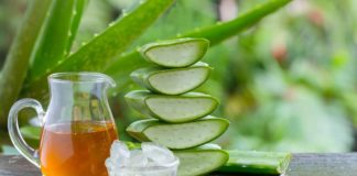 Jugo de aloe vera y miel