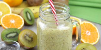 Jugo de kiwi y naranja