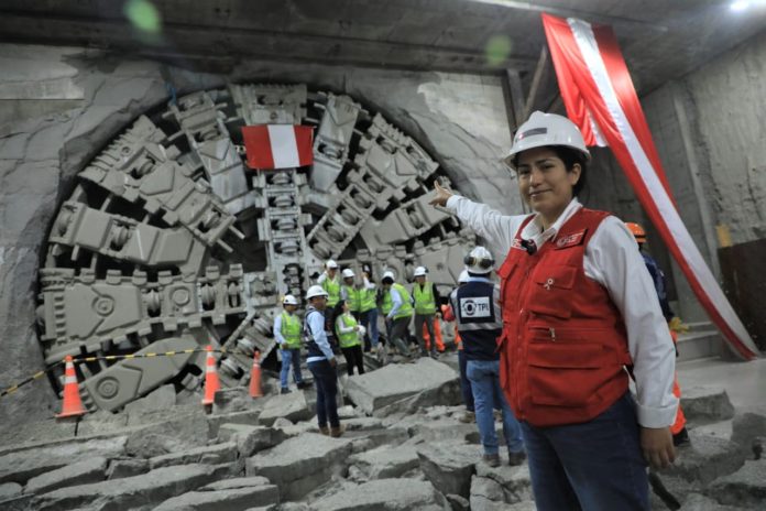 La tuneladora “Micaela” de la línea 2 del Metro de Lima llegó al Callao
