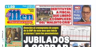 Portada impresa – Diario El Men (03/07/2023)