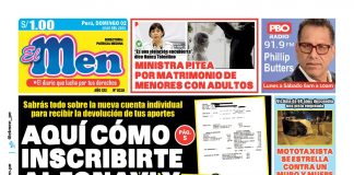 Portada impresa – Diario El Men 02-07-2023