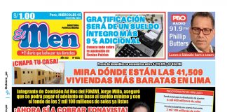 Portada impresa – Diario El Men 05-07-2023