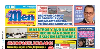 Portada impresa – Diario El Men (16/07/2023) Portada impresa – Diario El Men 16-07-2023