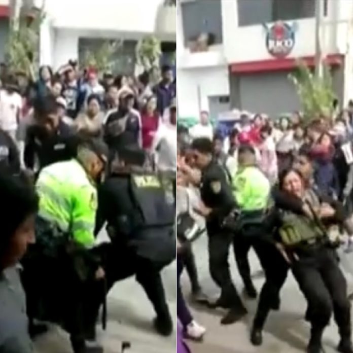 Tres policías heridos y dos detenidos deja asalto en minimarket