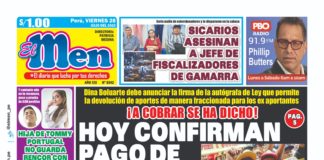 Portada impresa – Diario El Men (28/07/2023) portada el men 28-07-2023
