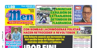 Portada impresa – Diario El Men (29/07/2023) portada el men 29-07-2023