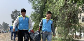 El Agustino: Municipalidad realiza con éxito limpieza de ferrocarril en la av ferrocaril El Agustino