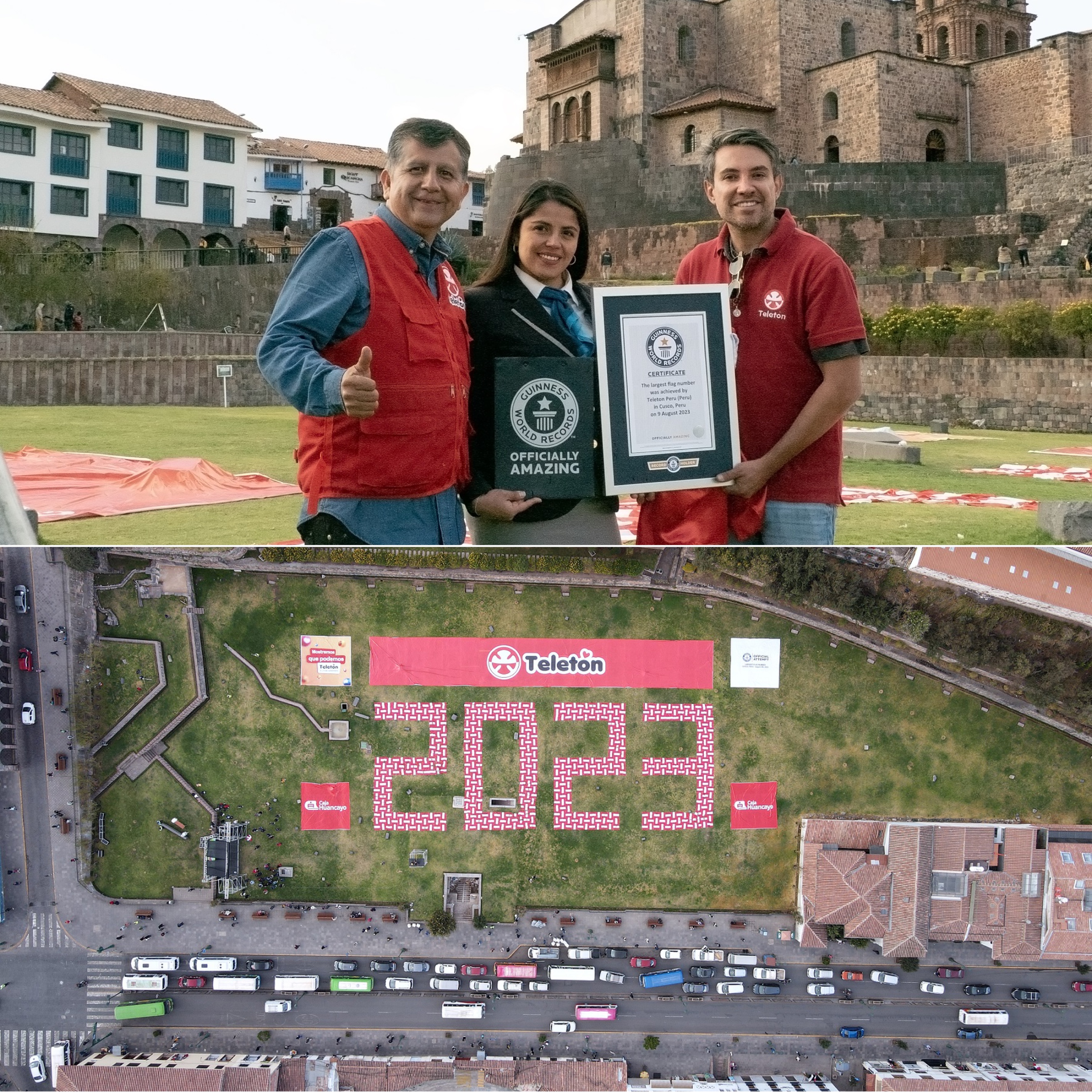La Teletón logra su primer Récord Guinness en Cusco
