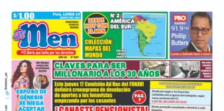 Portada impresa – El Men (14/08/2023) Portada El Men 14-08-2023
