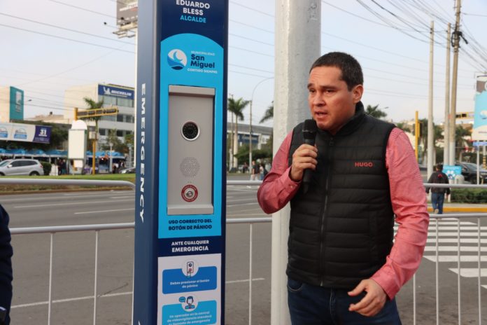 San Miguel presentó nuevo botón de pánico para la seguridad de los vecinos 