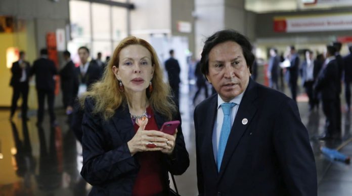 expresidente Alejandro Toledo Manrique y su esposa, Eliane Karp Fernenbug