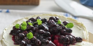 Cheesecake de arándanos