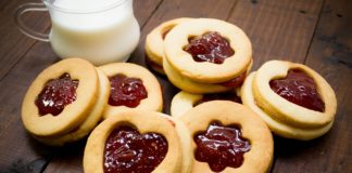 Galletas con mermelada